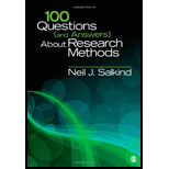 100 Questions and Answers About Research Methods