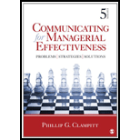 Communicating for Managerial Effective by Phillip G. Clampitt - ISBN 9781412992046