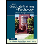 Your Graduate Training in Psychology