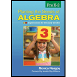 Planting the Seeds of Algebra, Pre K 2