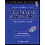 Grammar Dimensions  Book 1 Platinum   With Handbook