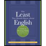 Least You Should Know About English  Writing Skills   Package