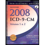 Saunders 2008 ICD 9 CM, Volumes 1 and 2 Professional Edition   Package