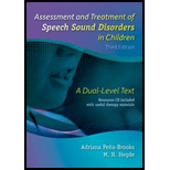 Assessment and Treatment of Speech   With CD 3RD 15 Edition, by Adriana Pena Brooks - ISBN 9781416405801