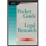 Pocket Guide to Legal Research