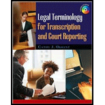 Legal Terminology for Transcription and Court Reporting   With CD