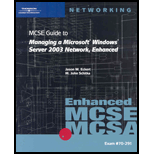 MCSE Guide Managing MS Windows Server 2003 Enhanced   With 2CDs Package