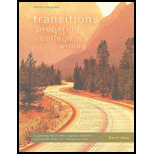 Transitions Worktext, Softcover Preparing for College Writing