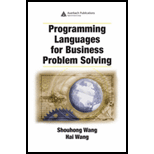 Programming Languages for Business Problem Solving