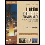 Florida Real Estate Exam Manual  For Sales Associates and Brokers   With CD