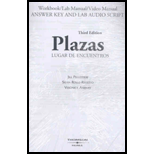 Plazas Lugar De Encuentros Workbook Lab Manual Answer Key 3rd Edition 9781428206144 Textbooks 