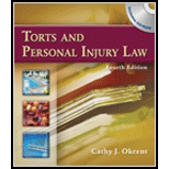 Torts and Personal Injury Law   With CD