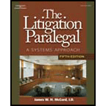 Litigation Paralegal A Systems Approach  With workbook