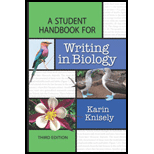 Student Handbook for Writing in Biology