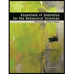 Essentials of Statistics for the Behavioral Sciences