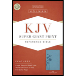 Super Giant Print Reference Bible - KJV (Teal) - Broadman and Hol