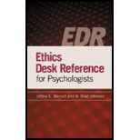 Ethics Desk Reference for Psychologists