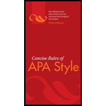 Concise Rules of APA Style