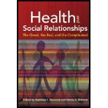 Health and Social Relationships The Good, the Bad, and the Complicated