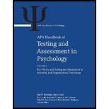 Apa Handbook of Testing and Assessment in Psychology 3 Volume Set