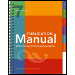 Publication Manual of the American Psychological Association Spiral 7TH 20 Edition, by American Psychological Association - ISBN 9781433832178
