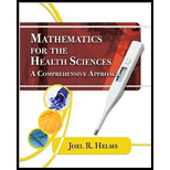 Mathematics for Health Science  A Comprehensive Approach