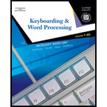 College Keyboarding Microsoft Word 2007, 1 60   Package