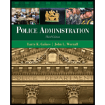 Police Administration 3RD 12 Edition, by Larry K Gaines - ISBN 9781439056394