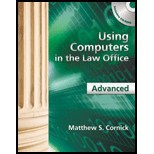 Using Computers in Law Office, Avanced   With CD