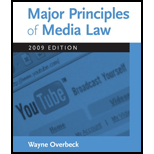 Major Principles of Media Law, 2011 Edition