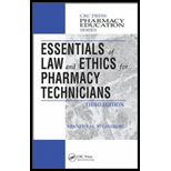 Essentials of Law and Ethics for Pharm Tech.