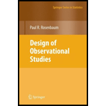 Design of Observational Studies