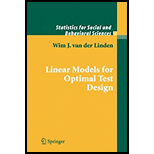 Linear Models for Optimal Test Design