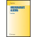 Undergraduate Algebra