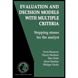 Evaluation and Decision Models with Multiple Criteria