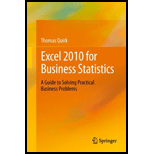 Excel 2010 For Business Statistics