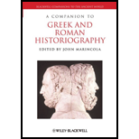 Companion to Greek and Roman Historiography