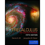 Precalculus With Calculus Previews