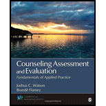Counseling Assessment and Evaluation Fundamentals of Applied Practice 15 Edition, by Joshua C Watson - ISBN 9781452226248