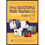 What Successful Math Teaching Do, Grds. 6 12