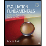 Evaluation Fundamentals Insights into Program Effectiveness, Quality, and Value