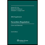 Securities Regulation 2012 Case Supplement