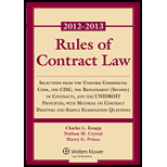 Rules of Contract Law 2012 2013 Statutory Supplement