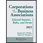 Corp. and Other Business Assn.  Sel. Stat 2013