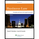 Business Law Principles & Cases in the Legal Environment