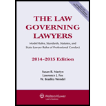 Law Governing Lawyers, 2014 15 Edition   With CD