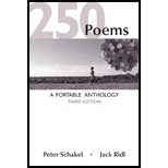 cover of 250 Poems: A Portable Anthology (3rd edition)