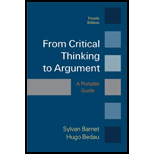 From Critical Thinking to Argument