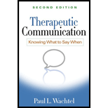 Therapeutic Communication Knowing What to Say When