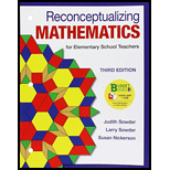 Reconceptualizing Mathematics for Elementary School Teachers Looseleaf 3RD 17 Edition, by Judith Sowder Larry Sowder and Susan Nickerson - ISBN 9781464193712